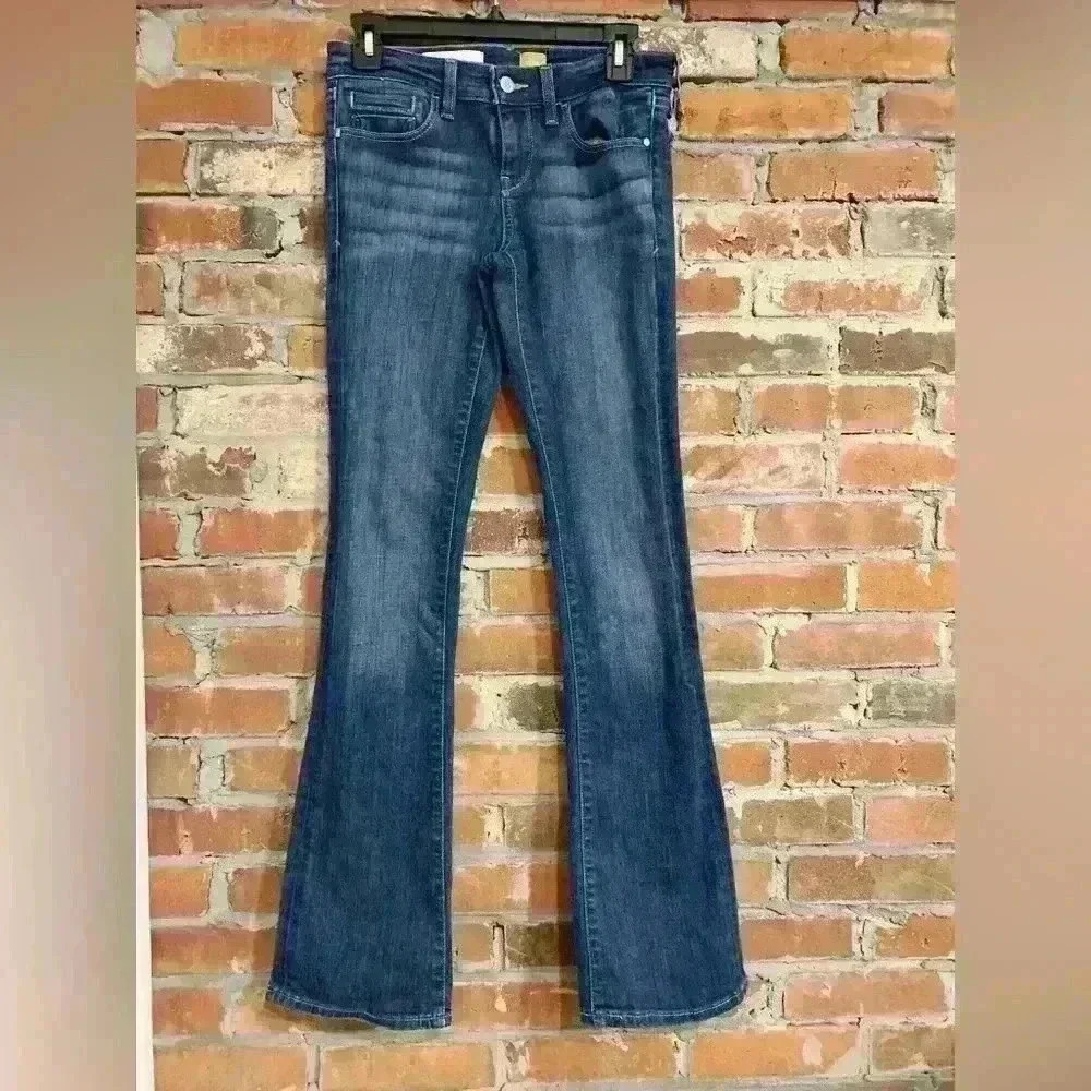 Pilcro and the Letterpress Blue Boot Cut Jeans